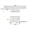 Cozinha Alpha C4p179 4 Peças 3 Portas 2 Gavetas Mdf 120Cm Freijó Off White