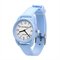 Relógio De Pulso Analógico Unissex S582-08-1 Com Pulseira De Silicone Azul Tudo Em Caixa