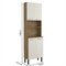 Cozinha Compacta 4 Portas 1 Prateleira Linha Samba Bertolini Branco Carvalho