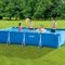 Piscina Estrutural Retangular 2.282 Litros Com Filtro 220V E Forro Intex