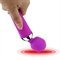 Vibrador Varinha Mágica Recarregável Silicone Aveludado E Abs Atóxico Preto 16 Modos Magica Mais