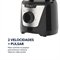 Multiprocessador De Alimentos Oster 300W 2 Velocidades + Pulsar Lâmina Dupla Preto 110V