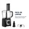 Multiprocessador De Alimentos Oster 300W 2 Velocidades + Pulsar Lâmina Dupla Preto 110V