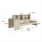 Cama Infantil Cv031 Montessoriana Com Escrivaninha E Estante Em Mdp Caramelo