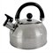 Chaleira Inox com Apito 2L Tampa Fundo 4mm para Cafe e Cha Aco Inox Moderna