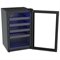 Conjunto Venax Cervejeira Blue E Adega Piubella Preto Fosco Porta Invertida 220V