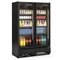 Expositor Vertical Gelopar Gcvr950cb 957L 2 Portas Preto 220V