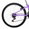 Bicicleta Donna Mountain Bike Aro 24 Quadro Aço 18 Marchas V-Brake Lilás Free Action