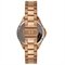 Relógio Feminino Analógico Cerâmica Facetada Rosé Com Pulseira Aço Inox Séculus