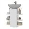 Gabinete Armário de Banheiro para Pia de Coluna Multimóveis MP5026 Branco