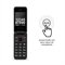 OLD Obaphone Flip 3G Dual Chip com Botão SOS + Rádio FM + MP3 + Bluetooth + Câmera Preto - OB037