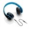OLD Fone De Ouvido Multilaser Com Microfone Para Celular Preto E Azul P2 - PH113