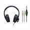 OLD Headset Pro Conexão P2 Cabo de 210cm Cancelamento de Ruído Microfone Driver 40mm Potência 30mw Com Adaptador P3 Preto - P