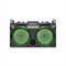 OLD Caixa de Som DJ Station 120W com Conexões Bluetooth FM SD USB e Luz de LED Multilaser -